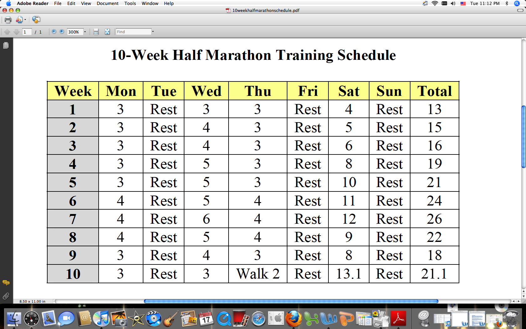 Free 12 Week Half Marathon Training Program